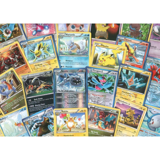 100 Assorted Pokemon Trading Cards with 7 Bonus Free Holo Foils